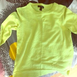 Jcrew sweater - bright green!